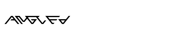 Angled font