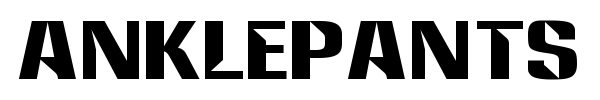 Anklepants font