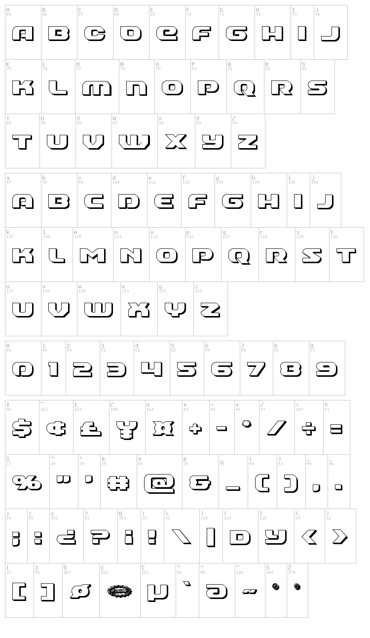 Annapolis font map