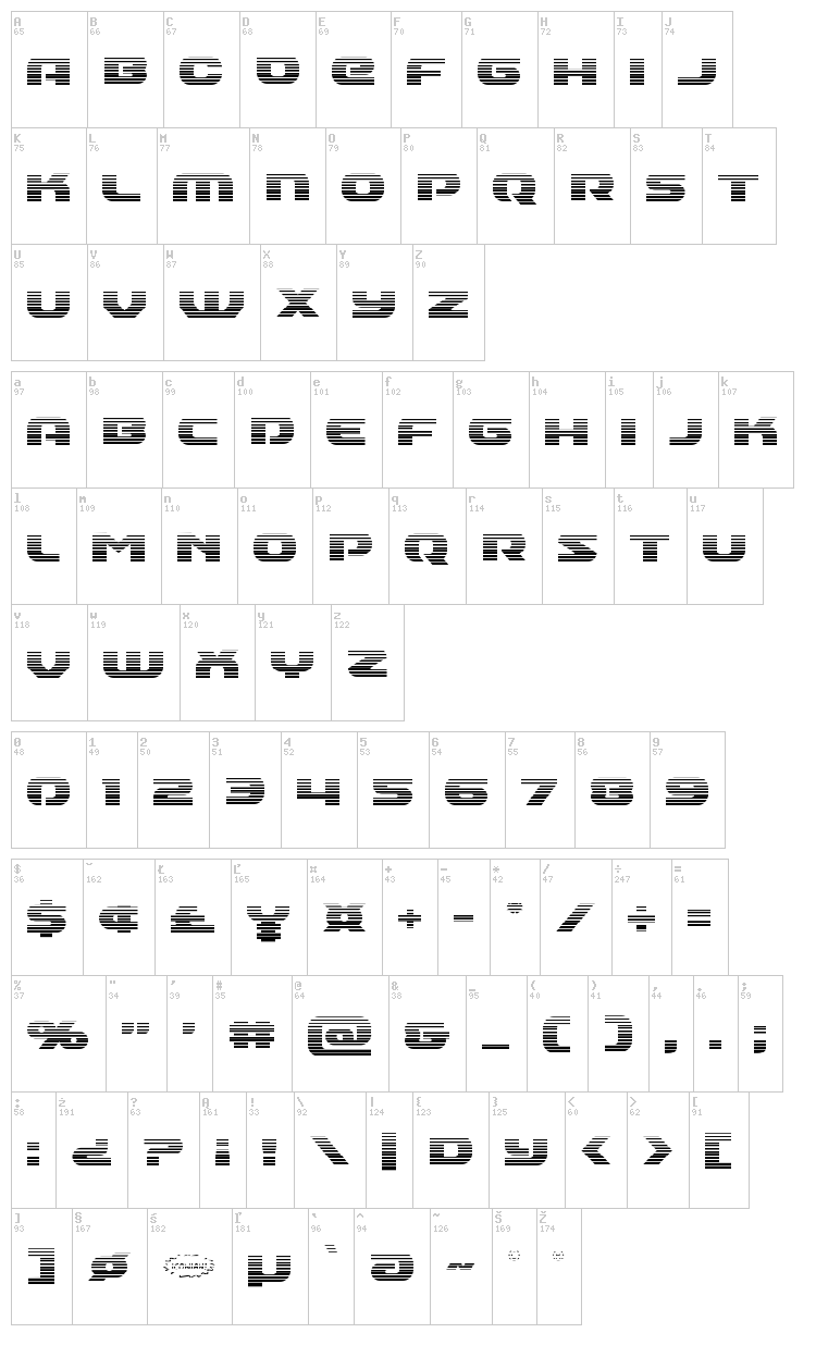 Annapolis font map