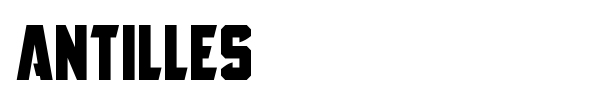 Antilles font preview