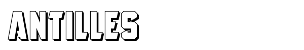 Antilles font preview