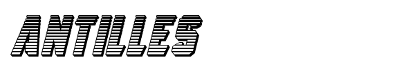 Antilles font preview