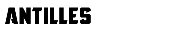 Antilles font preview