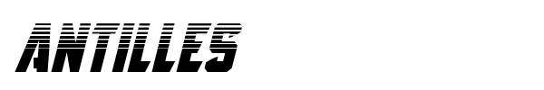 Antilles font preview