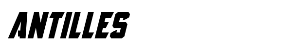 Antilles font preview