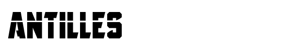 Antilles font preview