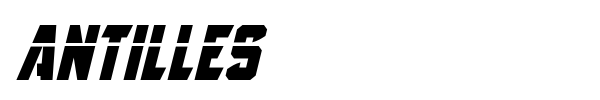 Antilles font preview