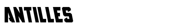 Antilles font preview