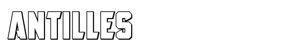 Antilles font preview