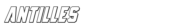 Antilles font preview