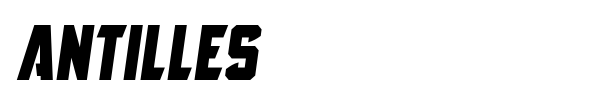 Antilles font preview