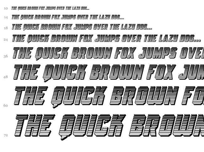 Antilles font waterfall