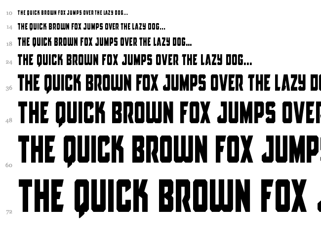 Antilles font waterfall