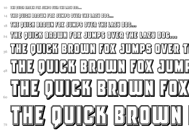 Antilles font waterfall