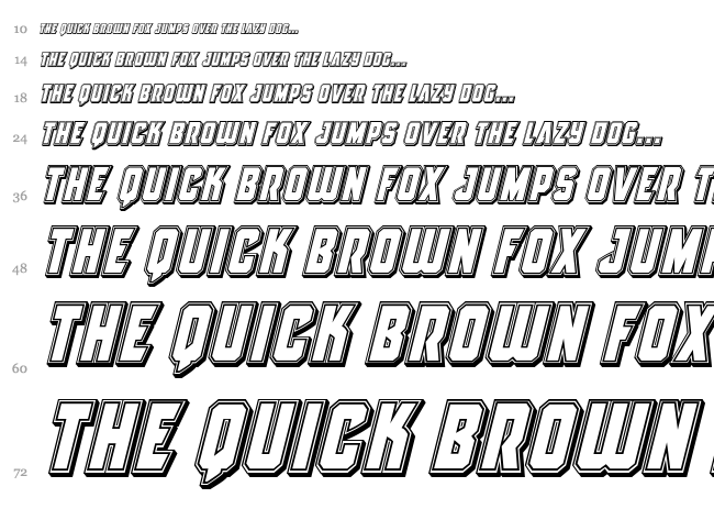 Antilles font waterfall