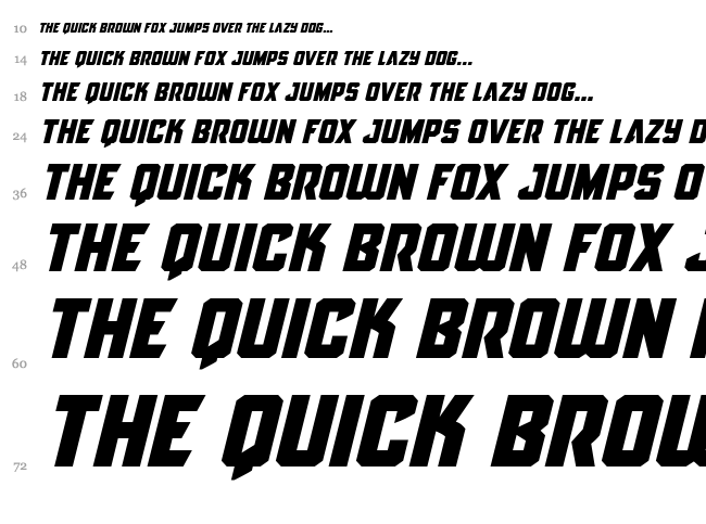 Antilles font waterfall