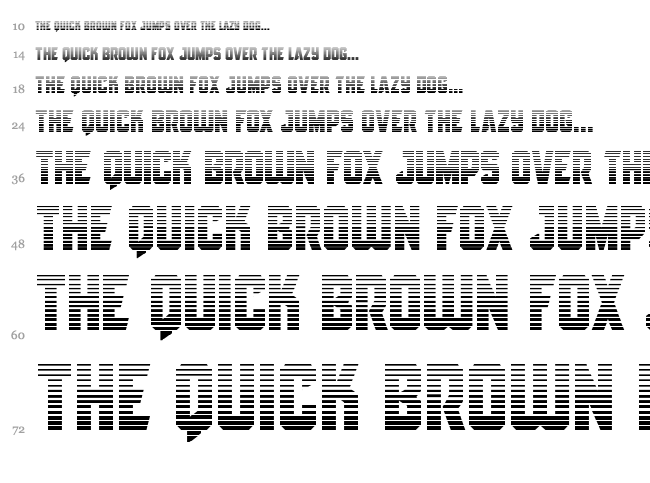 Antilles font waterfall