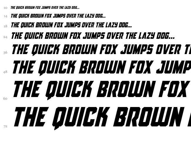 Antilles font waterfall