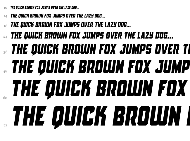 Antilles font waterfall