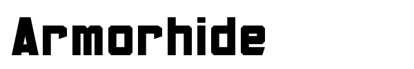 Armorhide font