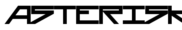 Asterisk font preview