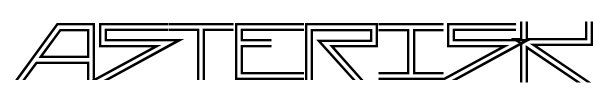 Asterisk font preview