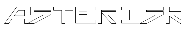 Asterisk font preview