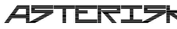 Asterisk font preview