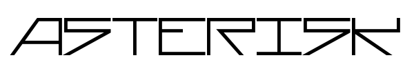 Asterisk font preview
