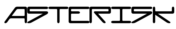 Asterisk font preview
