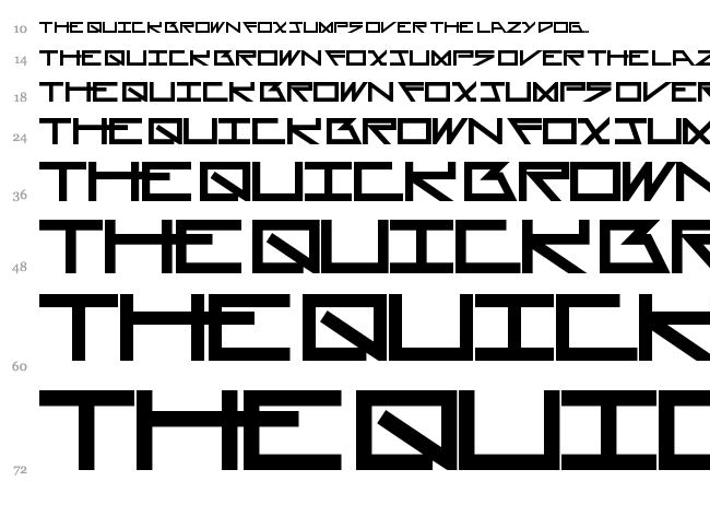 Asterisk font waterfall