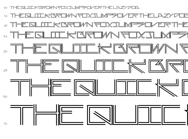 Asterisk font waterfall