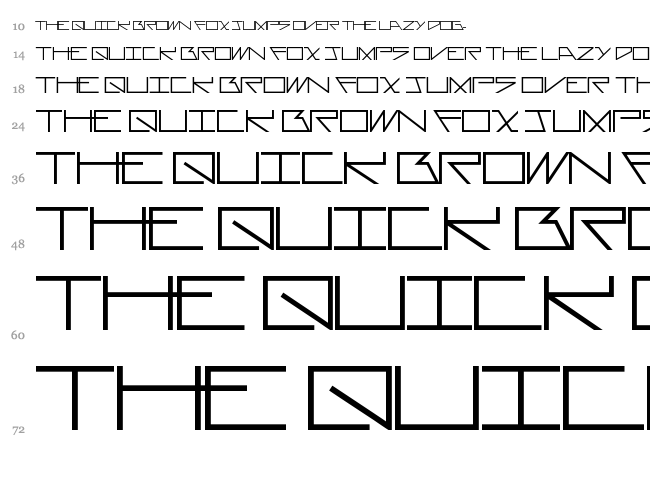 Asterisk font waterfall