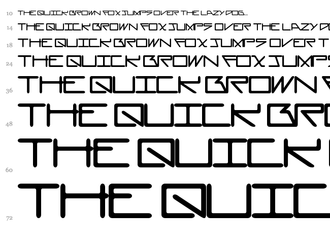 Asterisk font waterfall