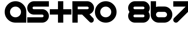 Astro 867 font