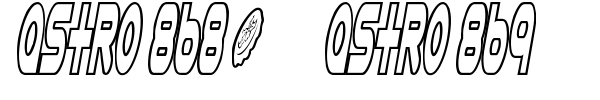 Astro 868 + Astro 869 font