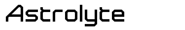 Astrolyte font