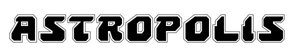 Astropolis font preview