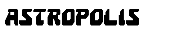 Astropolis font preview