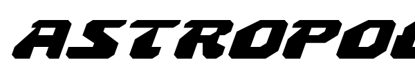 Astropolis font preview
