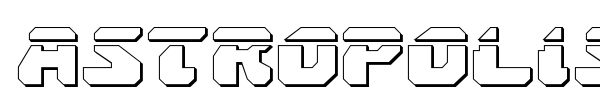 Astropolis font preview