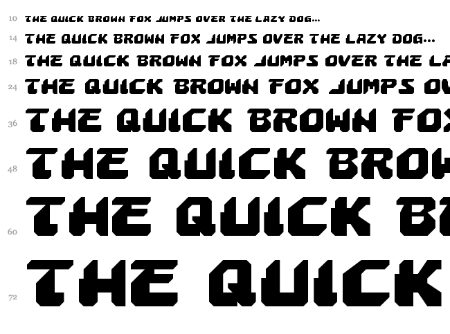 Astropolis font waterfall