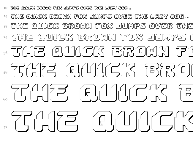 Astropolis font waterfall