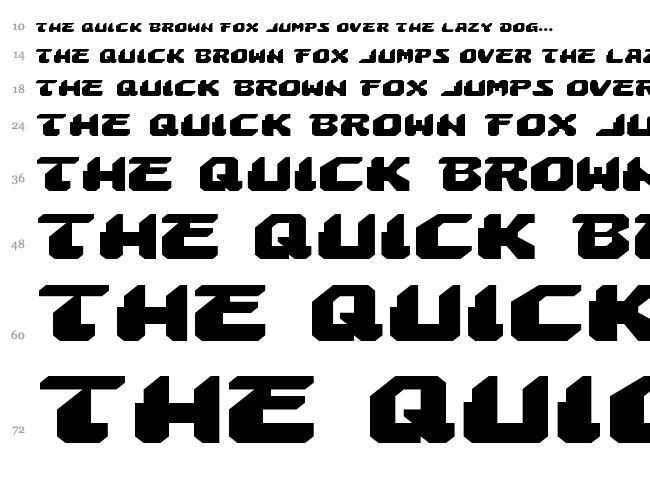Astropolis font waterfall