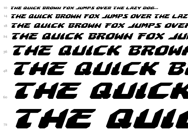 Astropolis font waterfall
