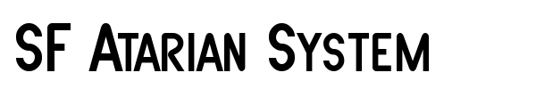 SF Atarian System font