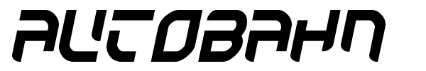 Autobahn font