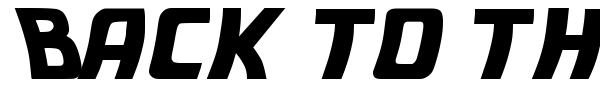 Back to the Future 2002 font