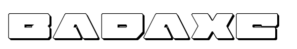 Badaxe font preview